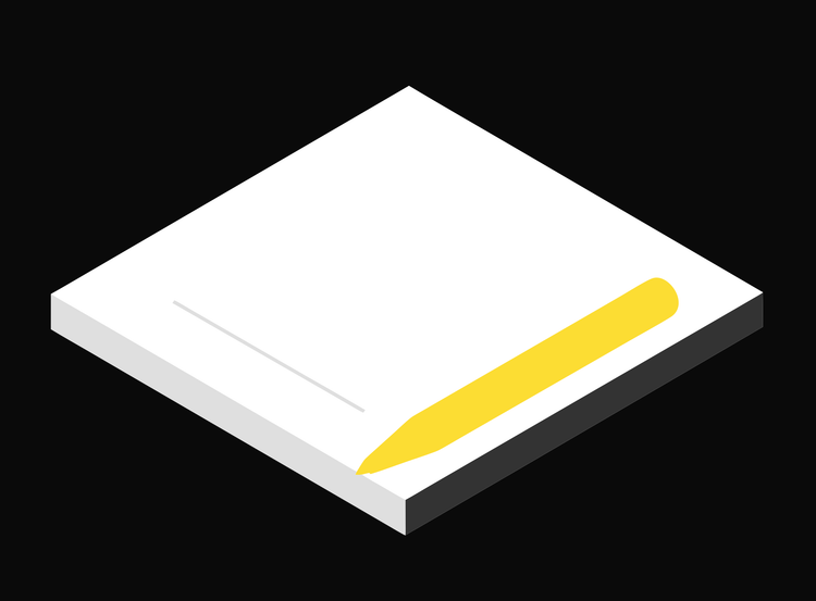 Isometric illustration of a work health and safety policy awaiting signature