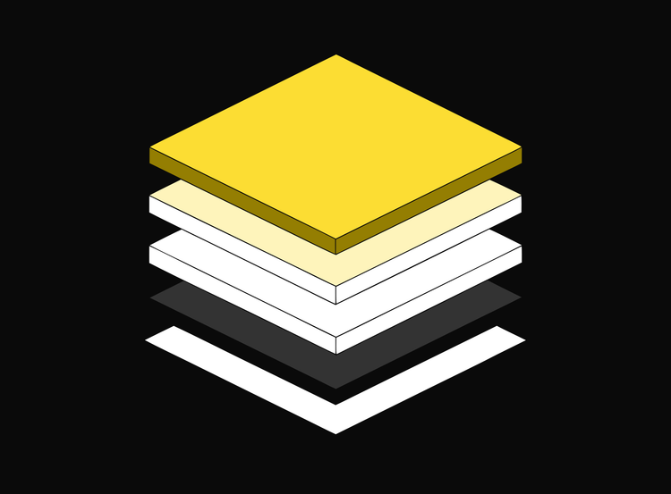 Isometric illustration of a layered safety management plan